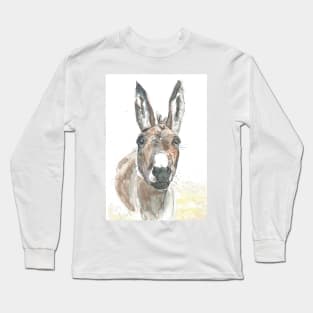Donkey portrait. Long Sleeve T-Shirt